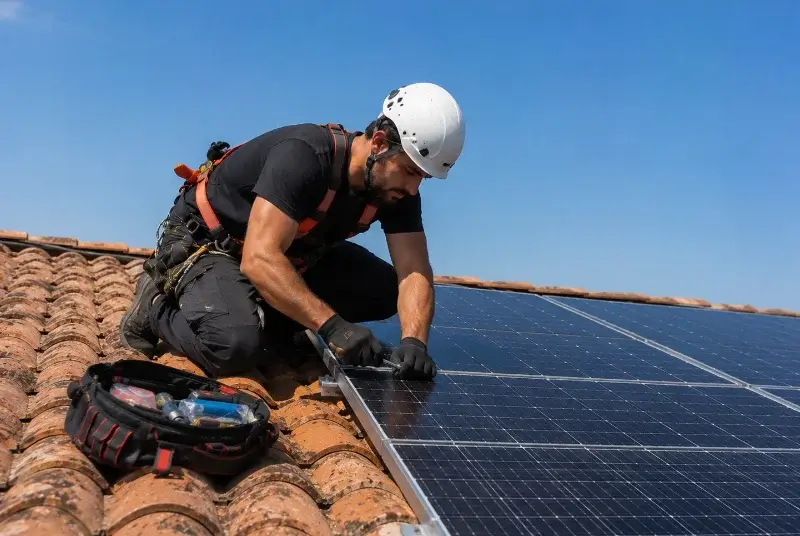Maintenance et monitoring de panneaux solaires à Tinténiac