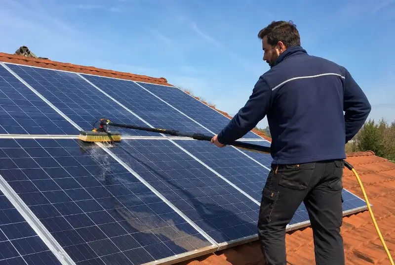 Nettoyage et entretien de panneaux solaires à Tinténiac